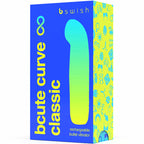 B SWISH - BCUTE CURVE INFINITE KLASSISK GENOPLADELIG VIBRATOR BLÅ SILIKONE