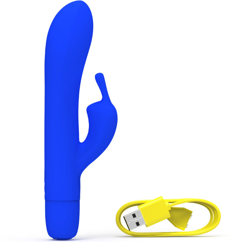 B SWISH - BWILD BUNNY INFINITE KLASSISK GENOPLADELIG VIBRATOR BLÅ SILIKONE