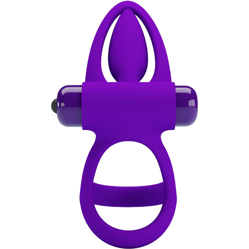 PRETTY LOVE - VIBRATORRING 10 VIBRATIONER VIOLET SILIKONE