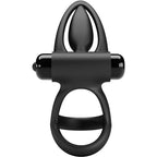 PRETTY LOVE - VIBRERINGSRING 10 VIBRATIONER SORT SILIKONE