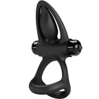 PRETTY LOVE - VIBRERINGSRING 10 VIBRATIONER SORT SILIKONE