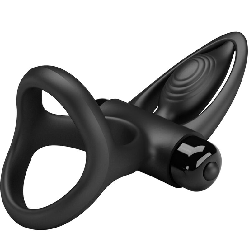 PRETTY LOVE - VIBRERINGSRING 10 VIBRATIONER SORT SILIKONE