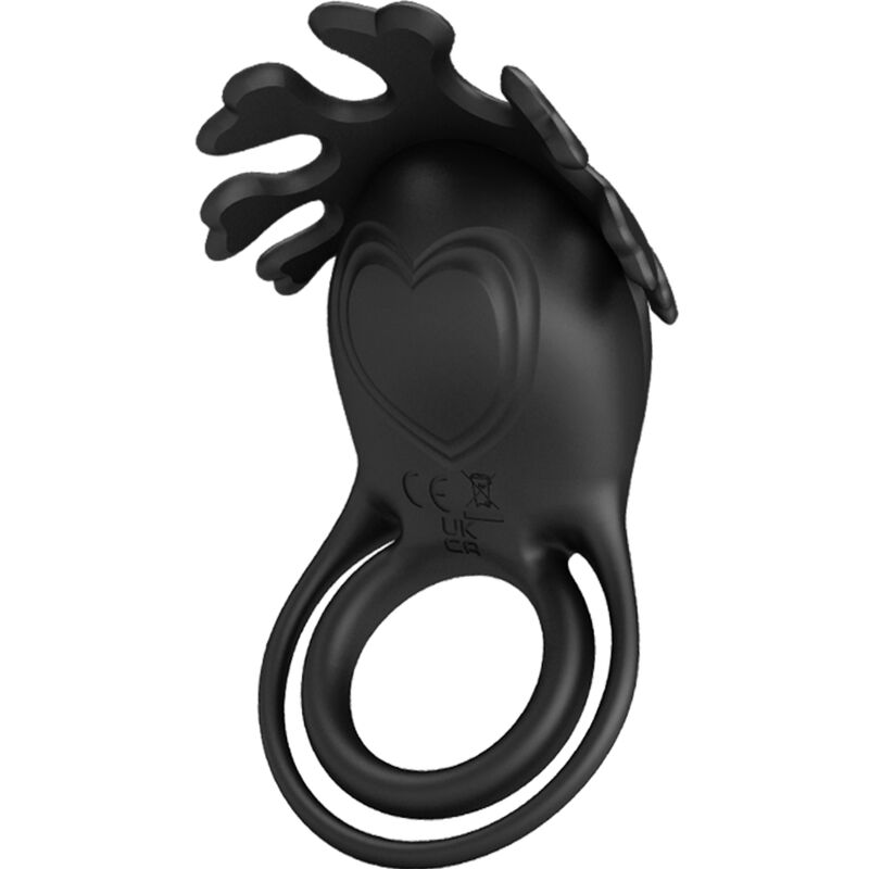 PRETTY LOVE - RUBEN VIBRATORRING 7 VIBRATIONER SORT SILIKONE
