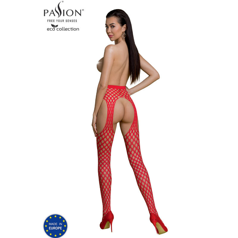 PASSION - ECO COLLECTION BODYSTOCKING ECO S003 RØD