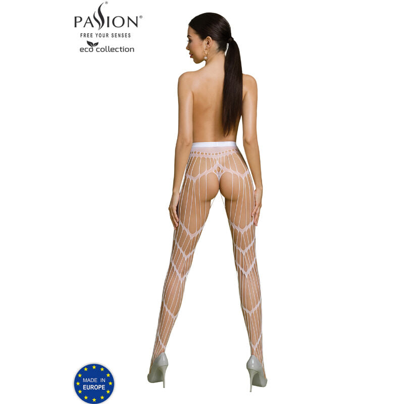 PASSION - ECO KOLLEKTION BODYSTOCKING ECO S006 HVID