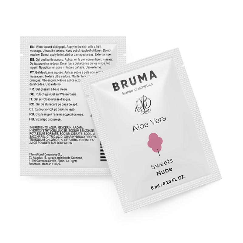 BRUMA - ALOE VERA GLIDNINGSGEL MED SØDSMAG 6 ML