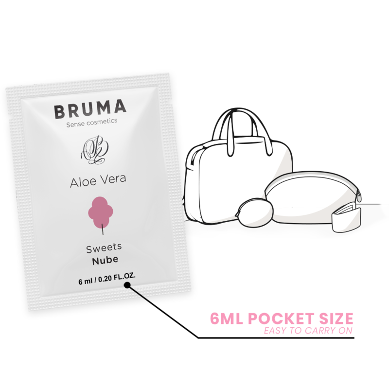BRUMA - ALOE VERA GLIDNINGSGEL MED SØDSMAG 6 ML