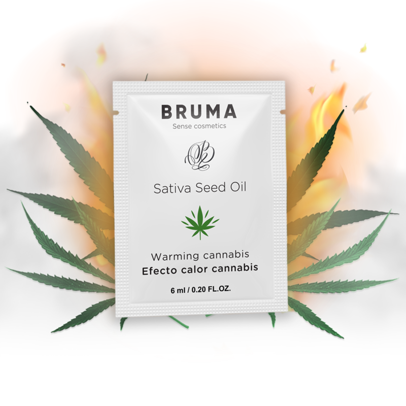 BRUMA - SATIVA FRØOLIE GLIDENDE GEL VARMENDE CANNABISSMAG 6 ML