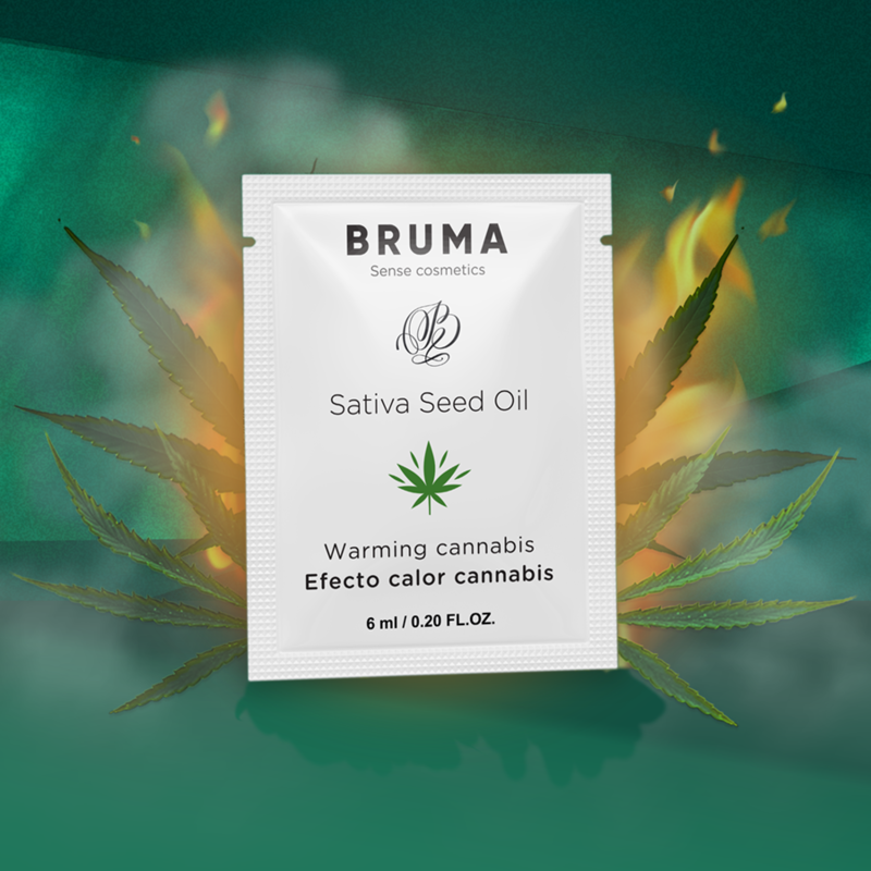 BRUMA - SATIVA FRØOLIE GLIDENDE GEL VARMENDE CANNABISSMAG 6 ML