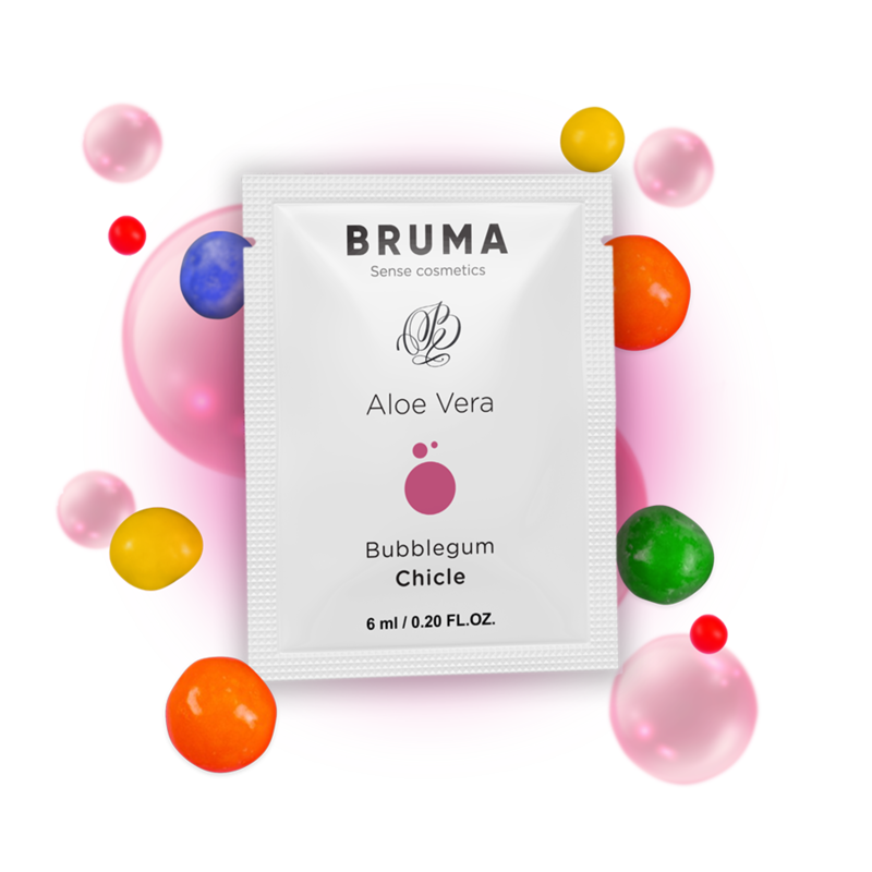 BRUMA - ALOE VERA GLIDENDE GEL MED TYGGEGUMMISMAG 6 ML