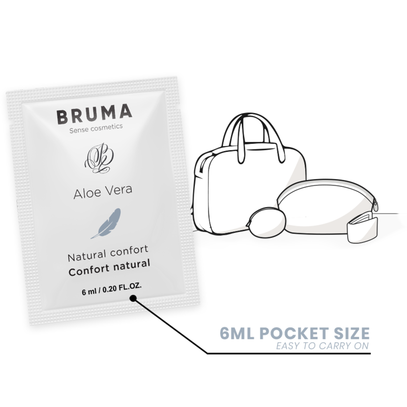 BRUMA - ALOE VERA GLIDNINGSGEL NATURLIG KOMFORT 6 ML