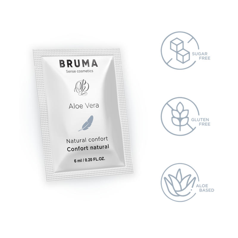 BRUMA - ALOE VERA GLIDNINGSGEL NATURLIG KOMFORT 6 ML