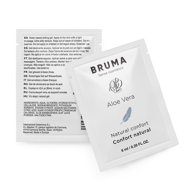 BRUMA - ALOE VERA GLIDNINGSGEL NATURLIG KOMFORT 6 ML