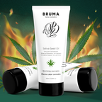 BRUMA - SATIVA FRØOLIE GLIDENDE GEL VARMENDE CANNABISSMAG 100 ML