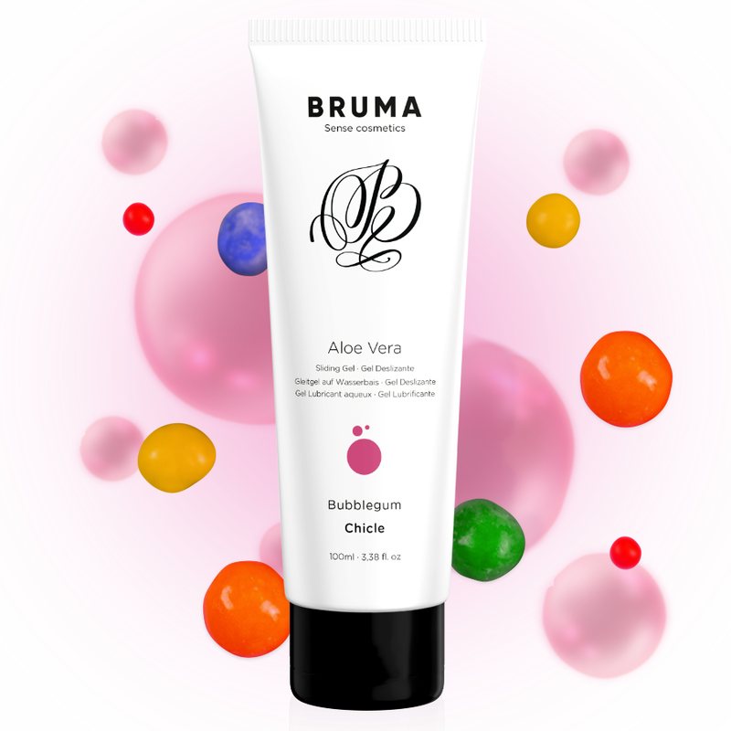 BRUMA - ALOE VERA GLIDNINGSGEL MED TYGGEGUMMISMAG 100 ML