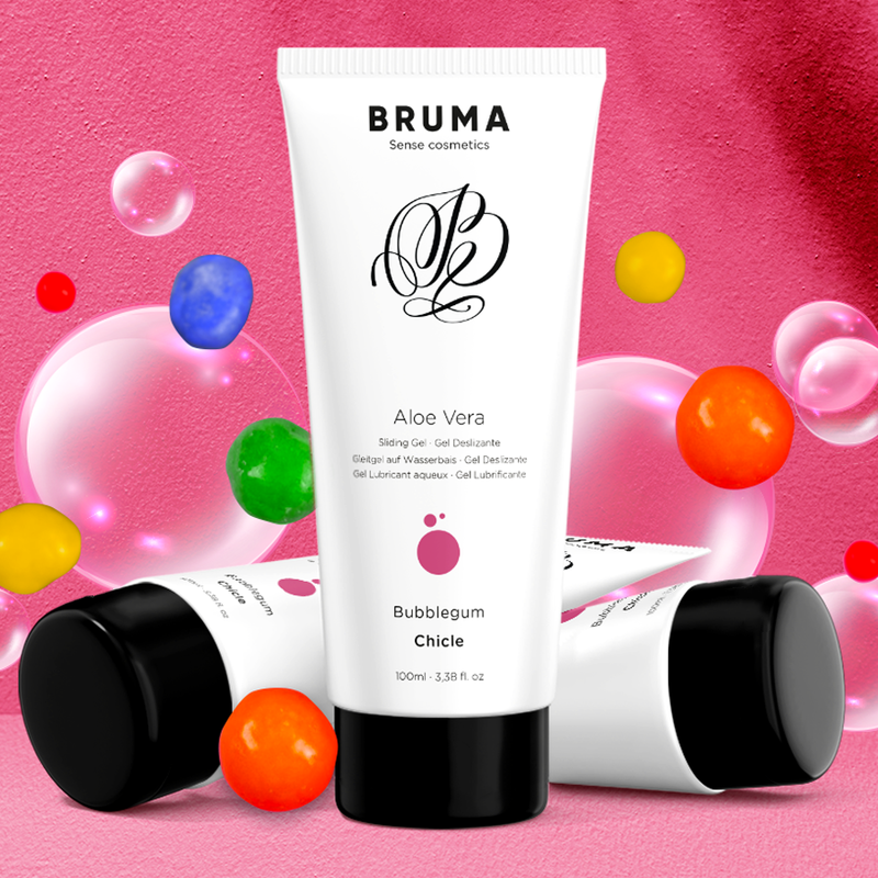 BRUMA - ALOE VERA GLIDNINGSGEL MED TYGGEGUMMISMAG 100 ML