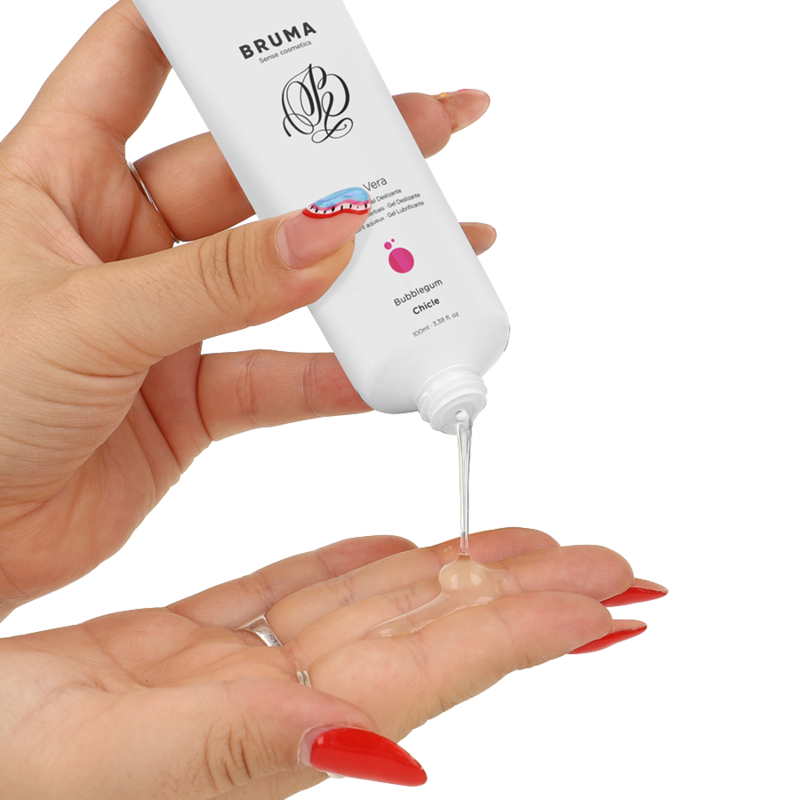 BRUMA - ALOE VERA GLIDNINGSGEL MED TYGGEGUMMISMAG 100 ML