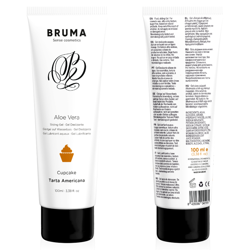 BRUMA - ALOE VERA GLIDENDE GEL CUPCAKE SMAG 100 ML