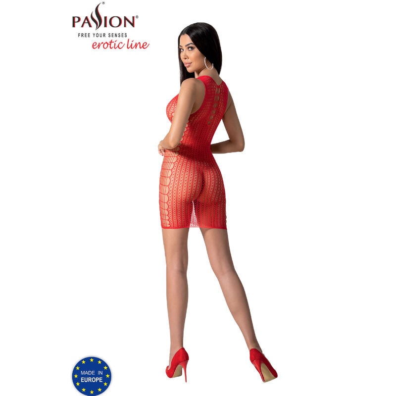 PASSION - BS097 RØD BODYSTOCKING ÉN STØRRELSE