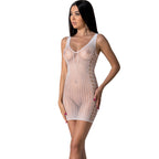 PASSION - BS097 HVID BODYSTOCKING ÉN STØRRELSE