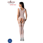 PASSION - BS099 HVID BODYSTOCKING ÉN STØRRELSE