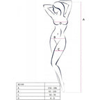 PASSION - BS100 HVID BODYSTOCKING ÉN STØRRELSE