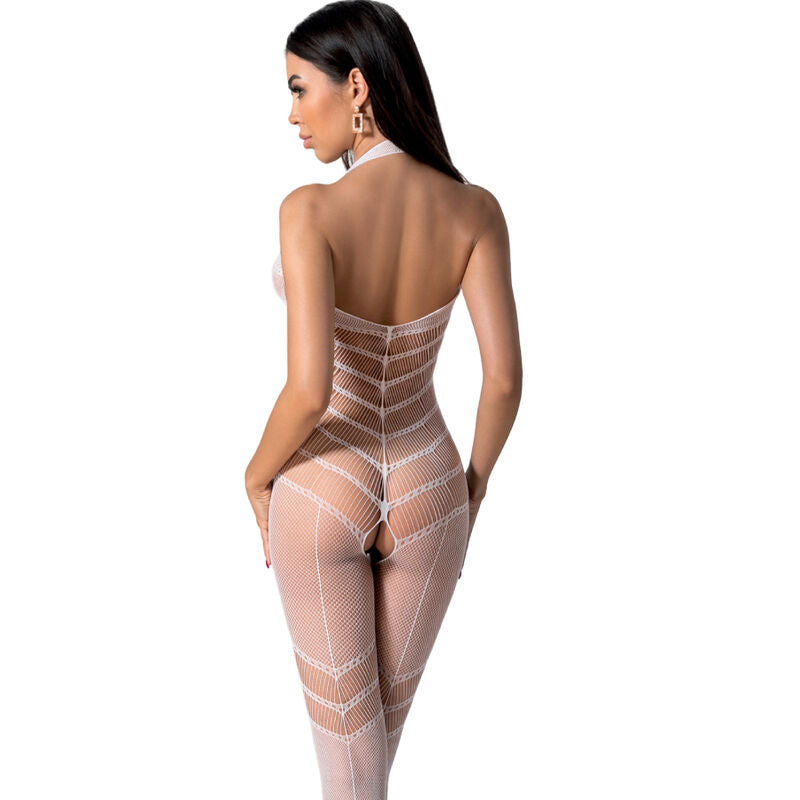 PASSION - BS100 HVID BODYSTOCKING ÉN STØRRELSE