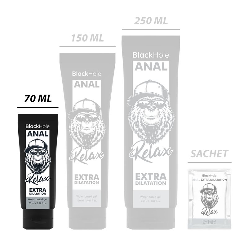 BLACK HOLE - VANDBASERET ANAL DILATIONSGEL 70 ML