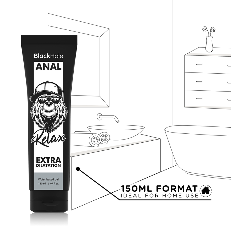 BLACK HOLE - VANDBASERET GEL TIL ANAL DILATION 150 ML