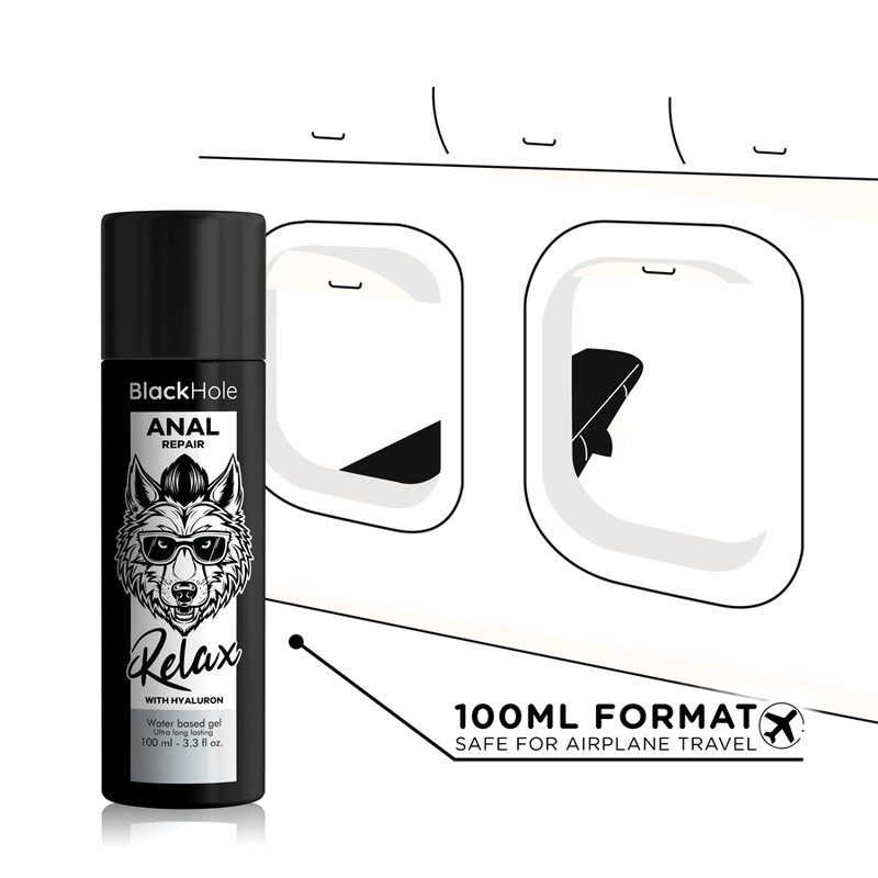 BLACK HOLE - ANAL REPARATION VANDBASERET AFSLAPNING MED HYALURON 100 ML
