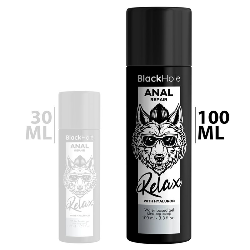 BLACK HOLE - ANAL REPARATION VANDBASERET AFSLAPNING MED HYALURON 100 ML