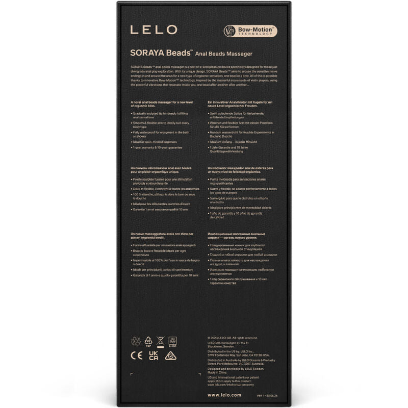 LELO - SORAYA BEADS VIOLET ANAL MASSAGEAPPARAT
