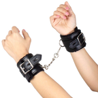 SECRETPLAY - SORT BONDAGE HÅNDJERN BDSM KOLLEKTION