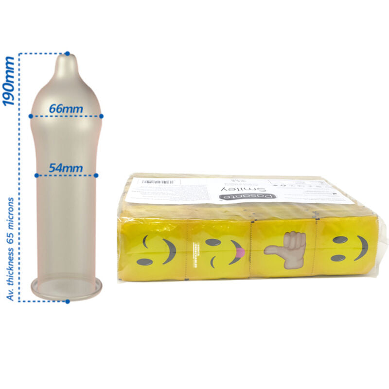 PASANTE - KONDOMER SMILEY BAG 144 ENHEDER