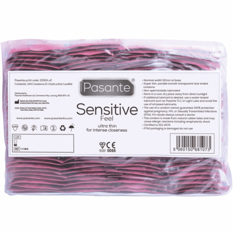 PASANTE - KONDOMER SENSITIVE POSE 144 ENHEDER