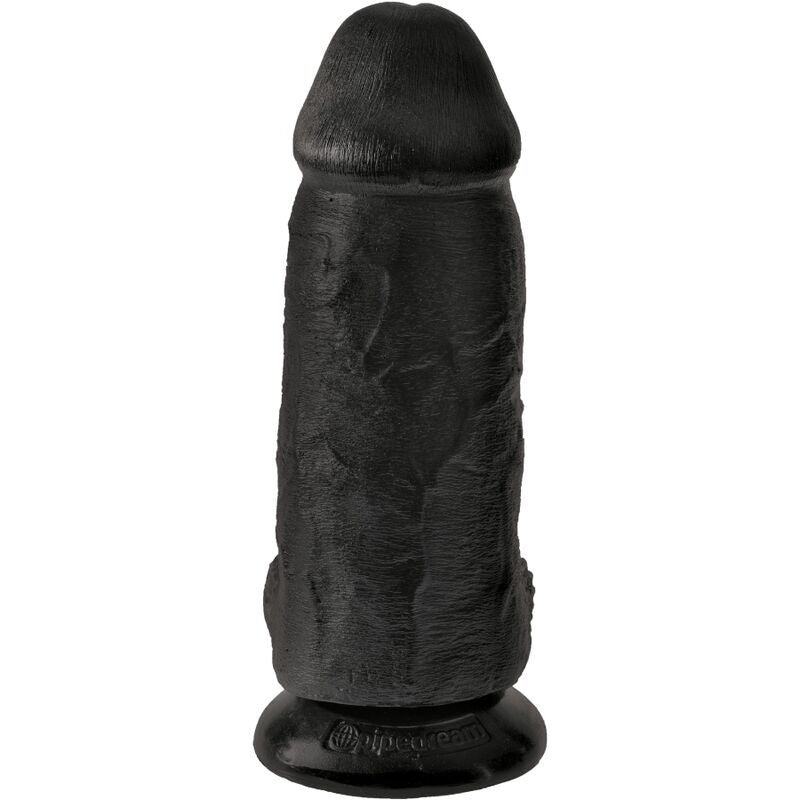 KONGE PIK - BUTTET REALISTISK PENIS 23 CM SORT