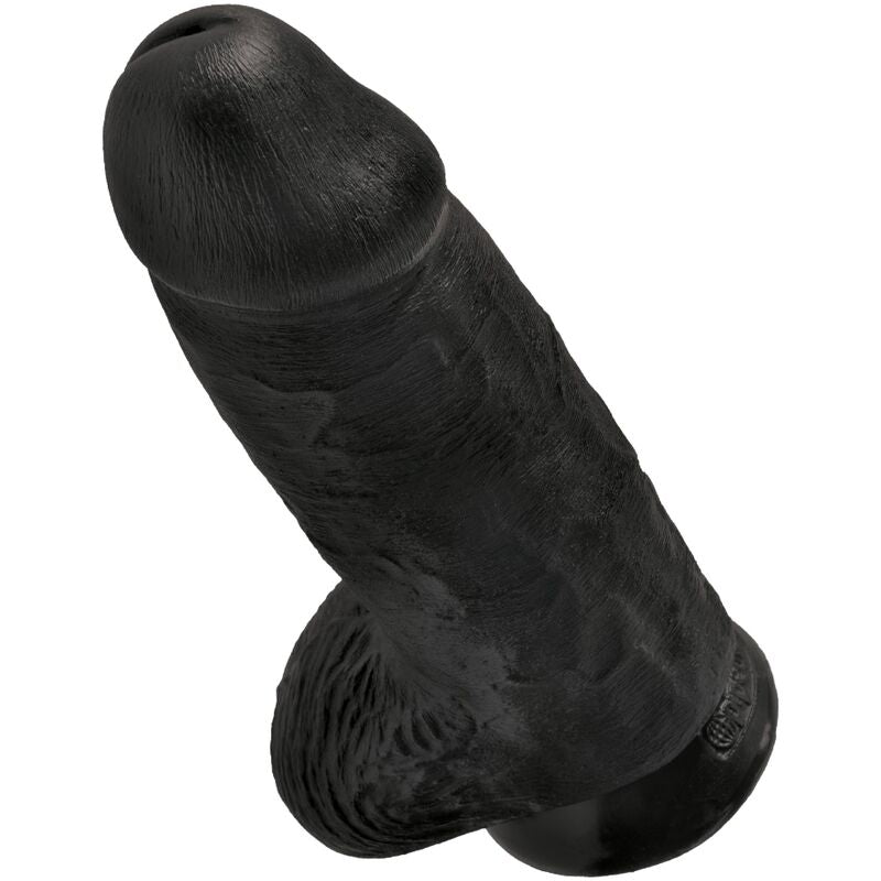 KONGE PIK - BUTTET REALISTISK PENIS 23 CM SORT