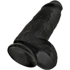 KONGE PIK - BUTTET REALISTISK PENIS 23 CM SORT