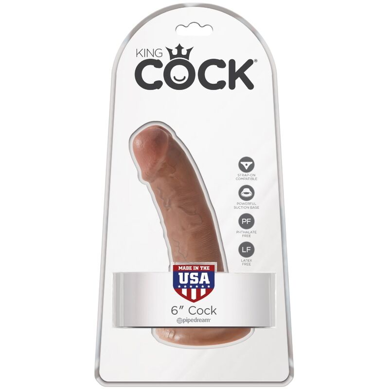 KONGE PIK - REALISTISK PENIS 15 CM KARAMEL