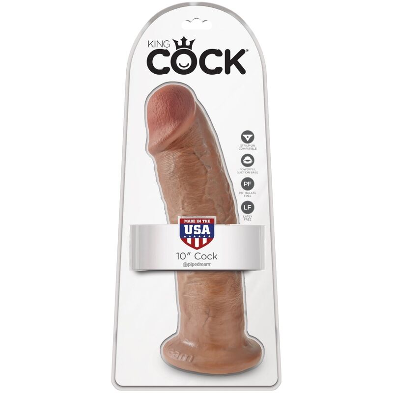 KONGE PIK - REALISTISK PENIS 24 CM KARAMEL