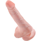 KONGE PIK - REALISTISK PENIS MED NØGLER 13,5 CM LYS