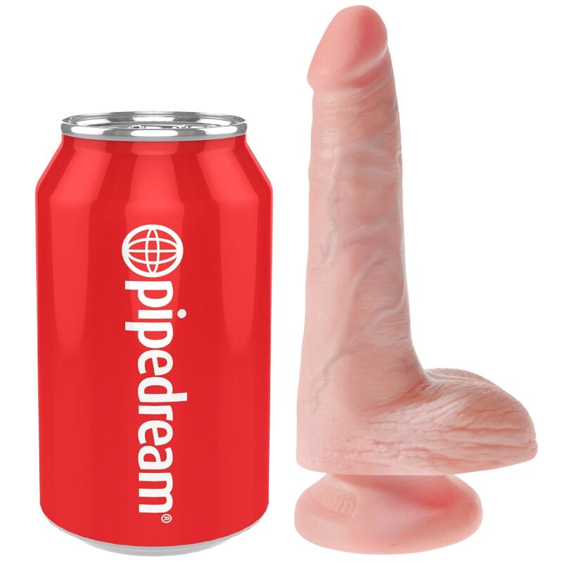 KONGE PIK - REALISTISK PENIS MED NØGLER 13,5 CM LYS