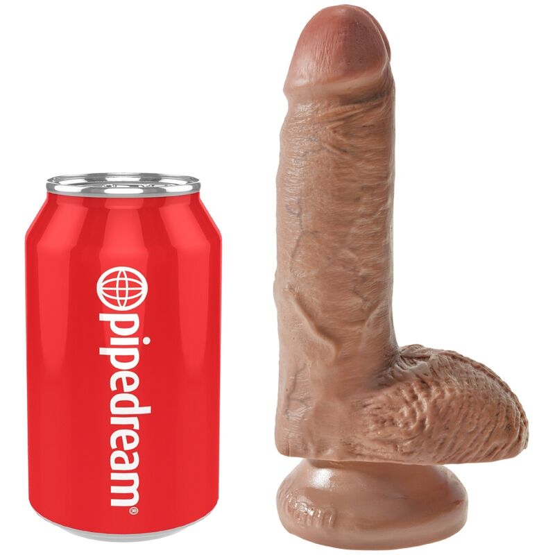 KONGE PIK - REALISTISK PENIS MED NØGLER 13,2 CM KARAMEL