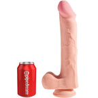 KONGE PIK - REALISTISK PENIS MED NØGLER 3D 24,8 CM LYS