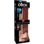 KONGE PIK - REALISTISK PENIS MED NØGLER 3D 24,8 CM LYS