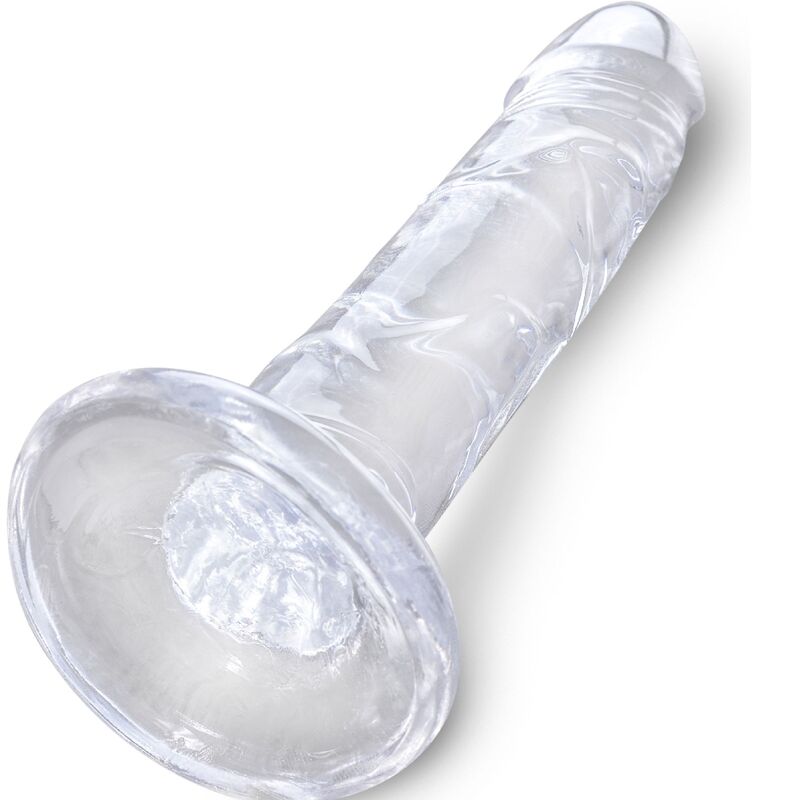 KONGE PIK - KLAR REALISTISK PENIS 15,5 CM TRANSPARENT