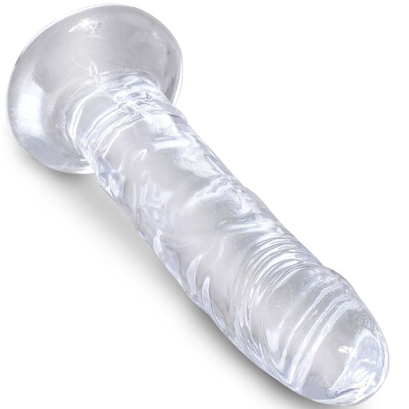 KONGE PIK - KLAR REALISTISK PENIS 15,5 CM TRANSPARENT