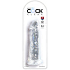 KONGE PIK - KLAR REALISTISK PENIS 19,7 CM TRANSPARENT