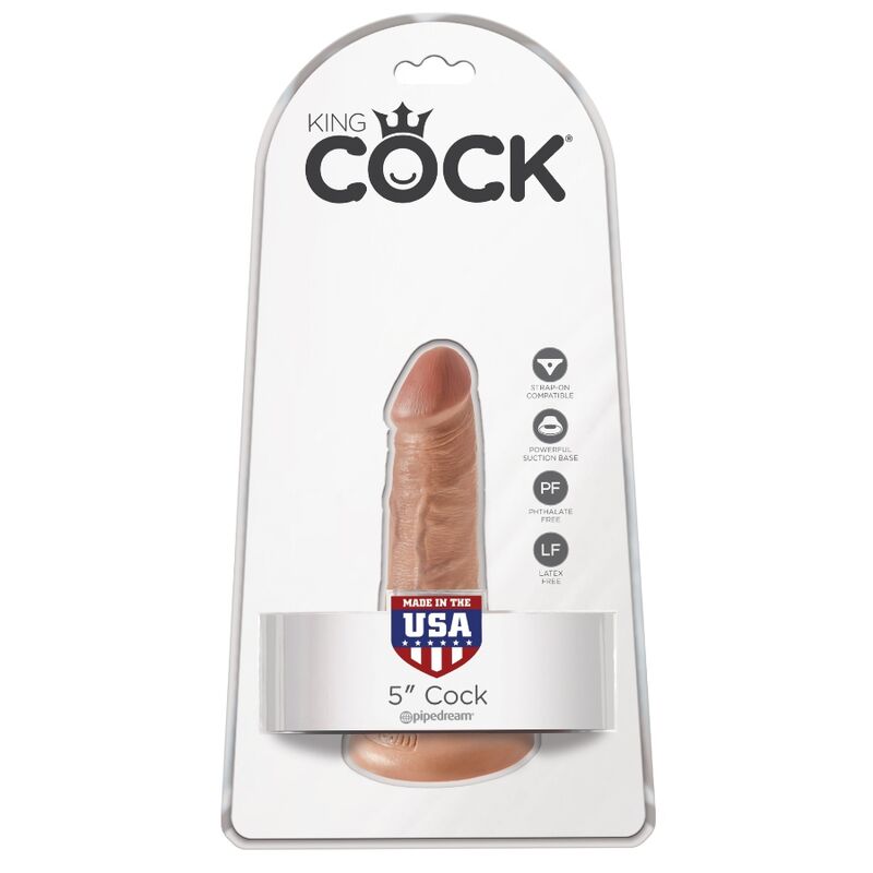 KONGE PIK - REALISTISK PENIS 12 CM KARAMEL