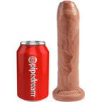 KONGE PIK - USKÅRET REALISTISK PENIS 17,8 CM KARAMEL